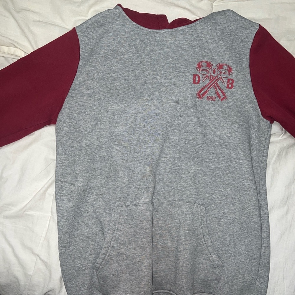 OG rare red and grey dutch bros hoodie